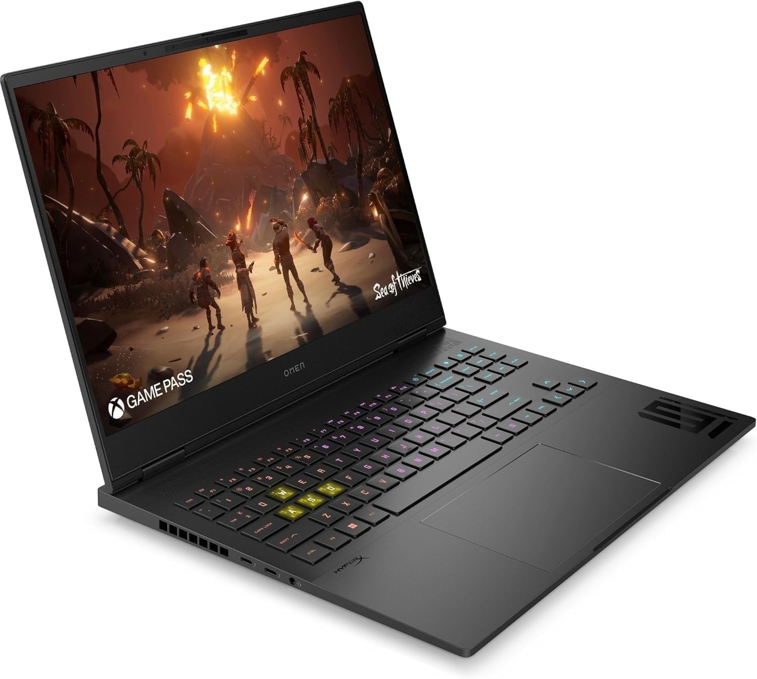 HP OMEN 16-u1000sl Notebook, Intel Core i7-14700HX, 16GB RAM DDR5, 1TB SSD PCIe NVMe, Display 16" 2K QHD 240Hz IPS, RTX 4060 8GB GDDR6, 3 Mesi di PC Game Pass Incluso, Windows 11, Nero