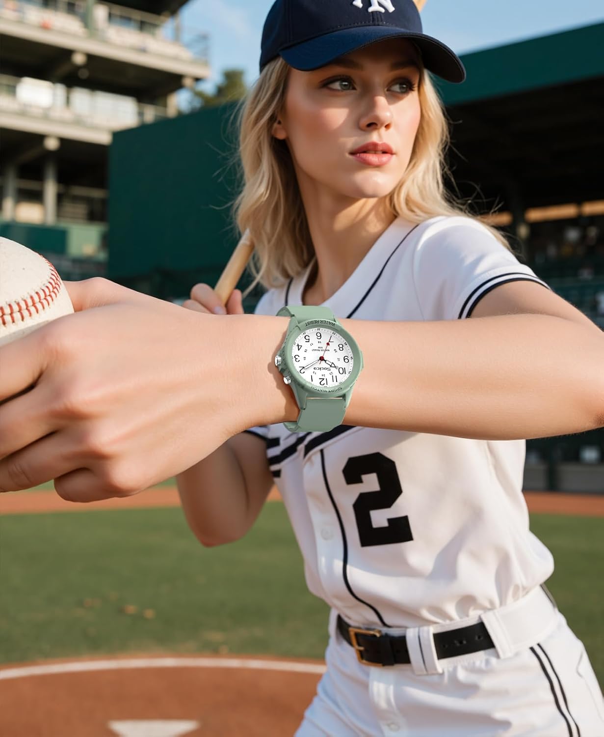 Watch for Men Women Big Face Classic Analog Quartz Sports Backlight Unisex Waterproof Nurse Watch for Medical Army Military Time with Second Hand Easy to Read Casual Wristwatch - Image 8