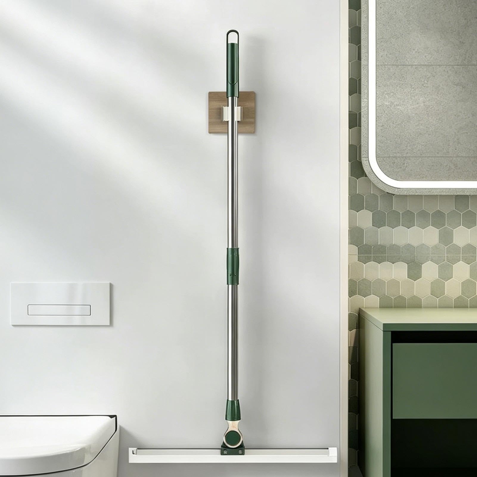 Raschiatoio per pavimenti Pulitore con Rotazione a 180 Gradi | Squeegee per Bagno Per la pulizia di pavimenti, cemento, piastrelle, garage, finestre, bagno, , cucina e di animali