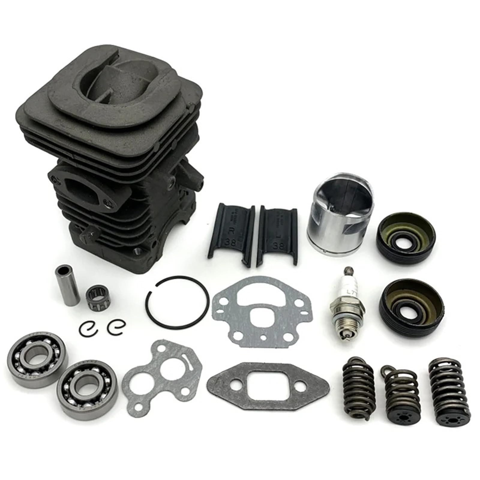 Kit de junta de sello de cojinete de cigüeñal de pistón de cilindro de 39 mm apto for motosierra H-u-s-q-v-a-r-n=a 230 230E 240 240E 235E 235 236 236E