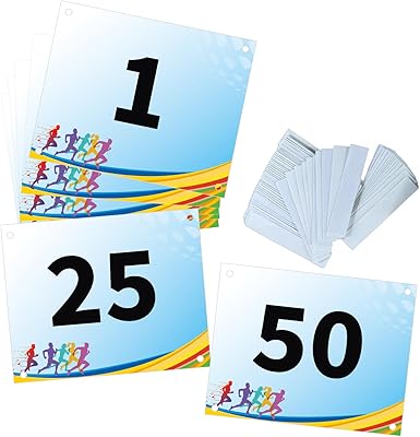 Tyvek Race Bibs Running Numbers With Safety Pins Audition Numbers - View #4
