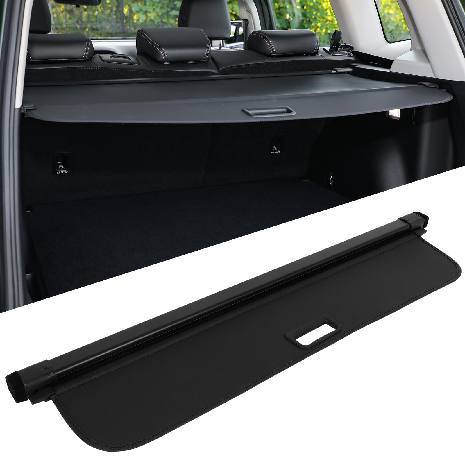 ECCPP Cargo Cover 2023-2025 Fit for Mazda CX-50 Flexible SUV Rear Trunk Cover Shade Luggage Tonneau Security Cover