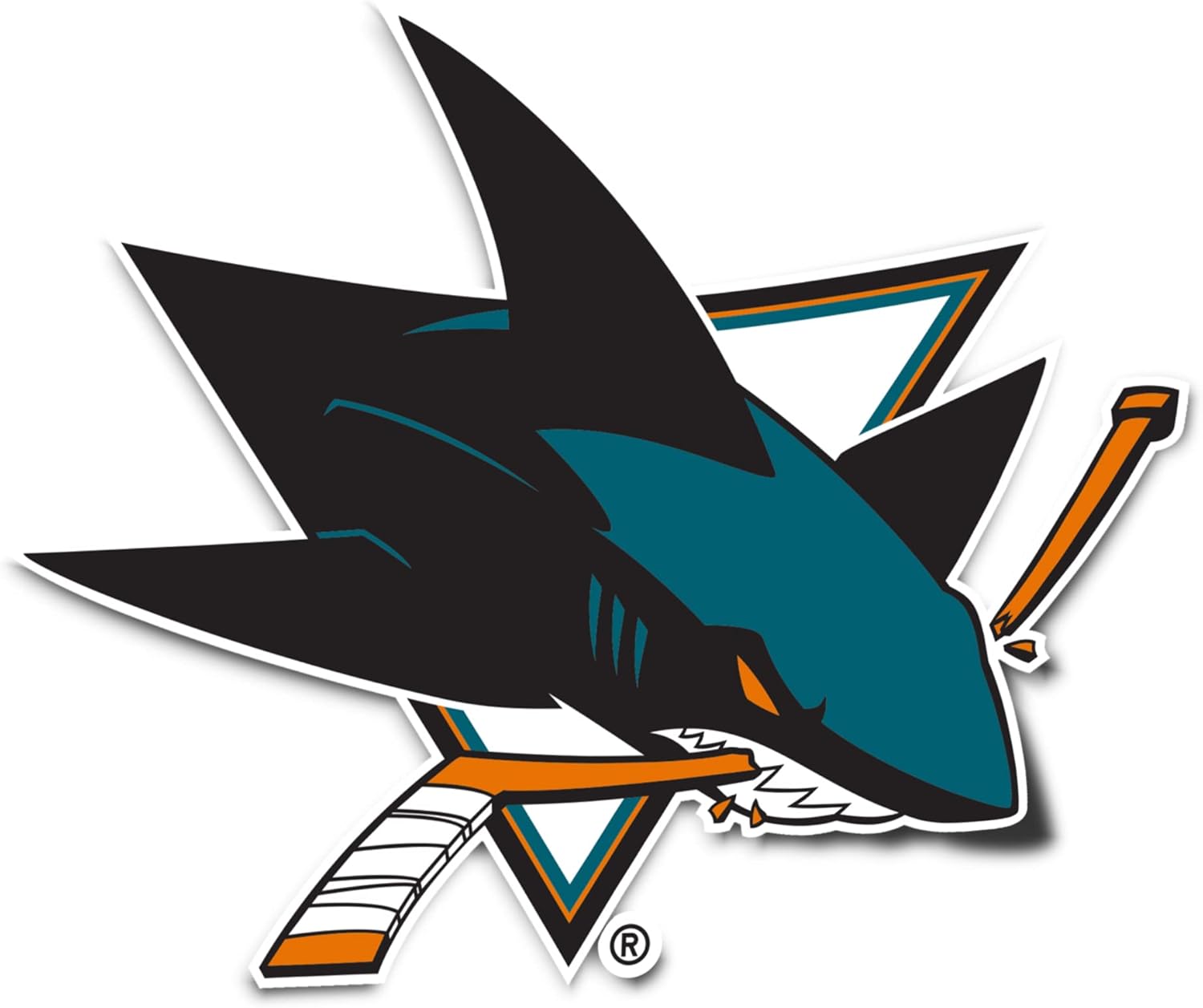 Desert Cactus San Jose Sharks Team NHL National Hockey League Sticker Vinyl Decal Laptop Water Bottle Car Scrapbook (Individual A)