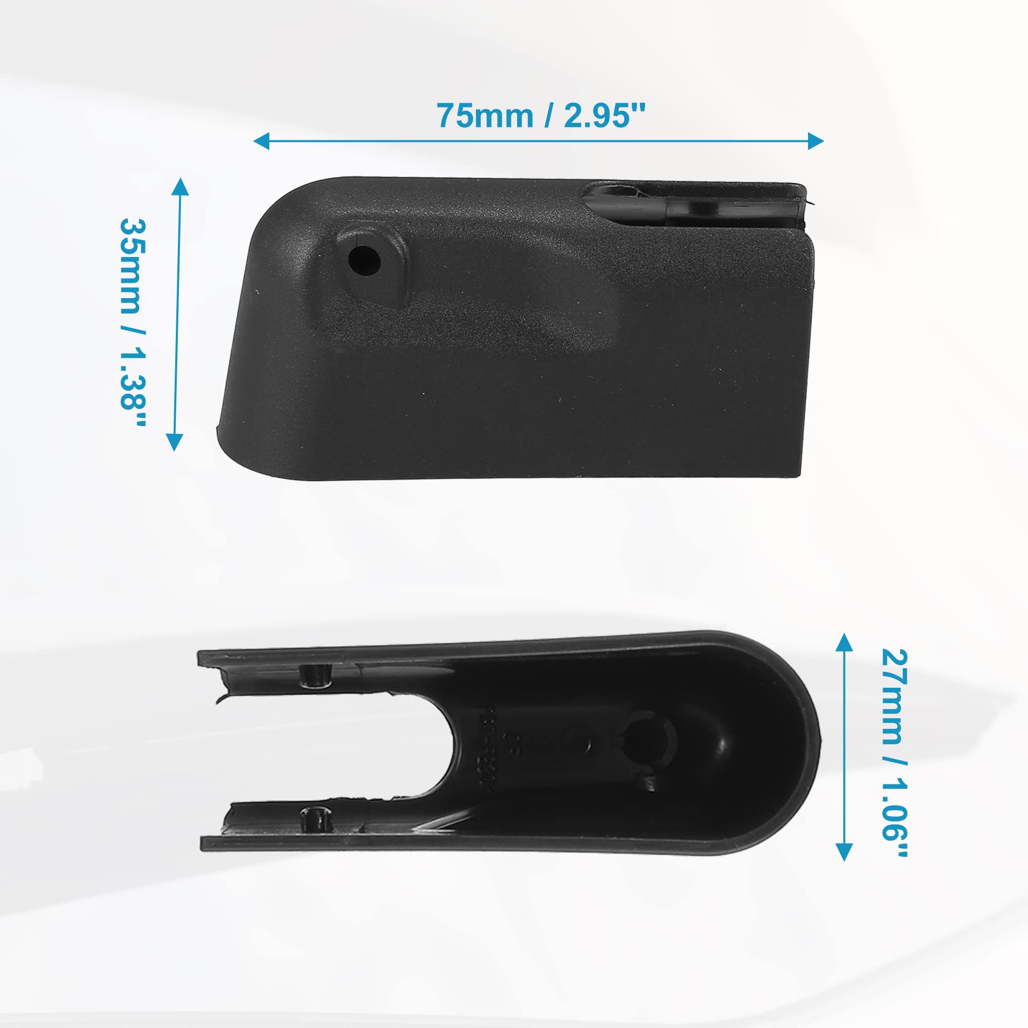 ACROPIX Rear Wiper Arm Nut Cap For Toyota Highlander, RAV4, Sienna, Venza & More (Fits OE# 85292-42020) - Black ABS Plastic - View #9