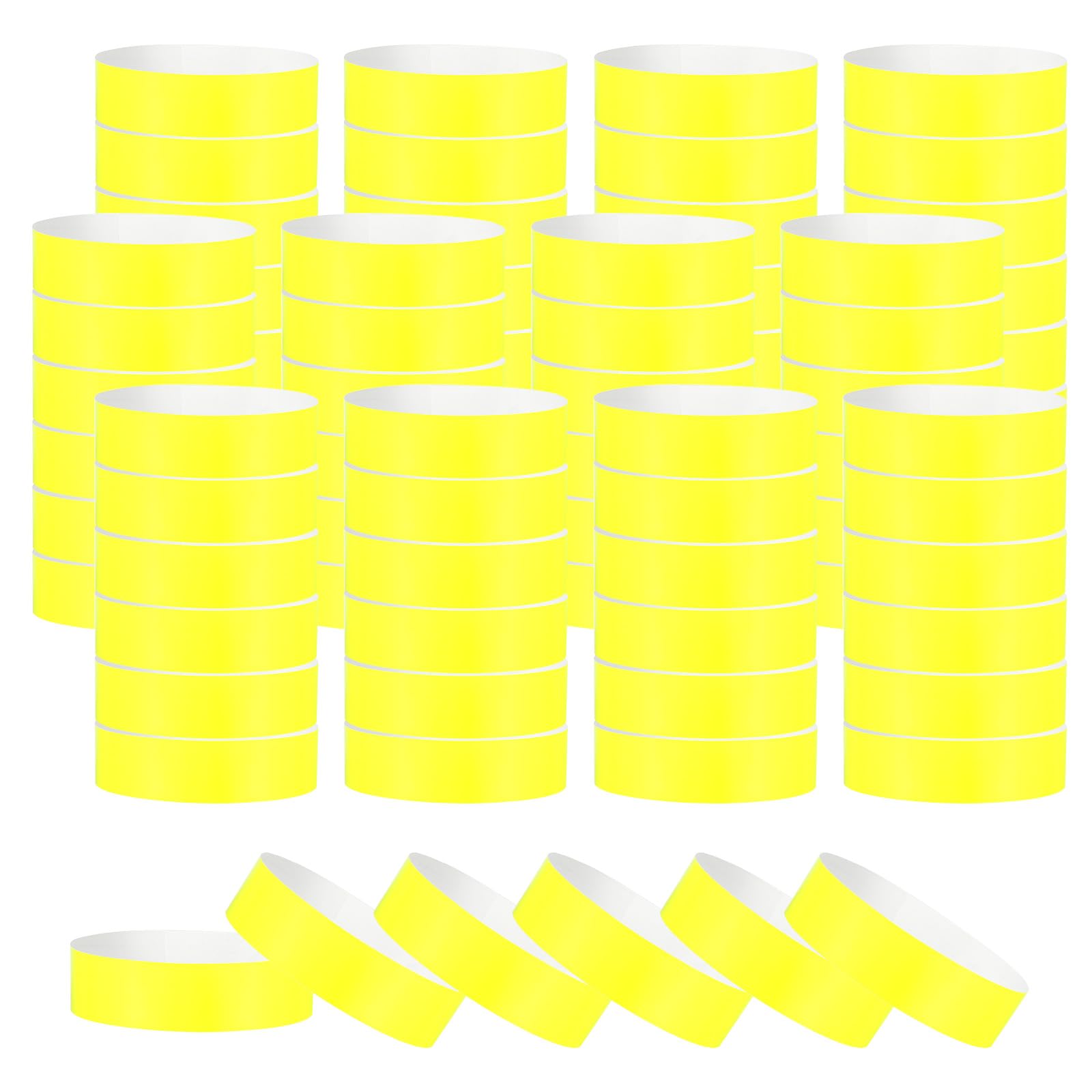 PATIKIL Paper Wristbands for Events 500 Pack Neon Party Wrist Bands