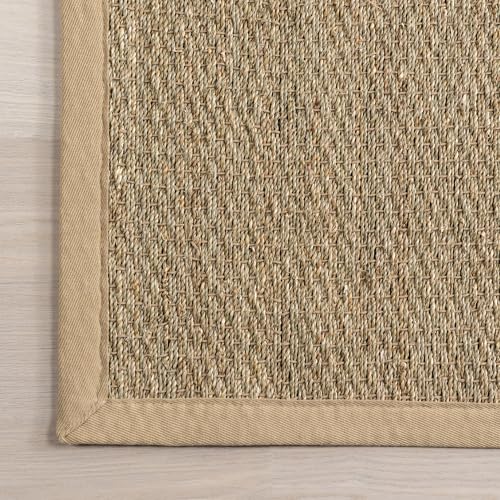 nuLOOM 2x12 Elijah Seagrass Area Rug, Beige, Solid Farmhouse Style, Cotton Bordered, Basketweave, Natural Fiber, For Bedroom, Dining Room, Living Room, Hallway, Office, Kitchen, Entryway - Image 4