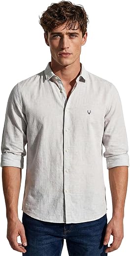 Allen Solly Men’s Casual Shirt | Regular Collar | Soft Breathable Fabric | Everyday Smart Casual Wear