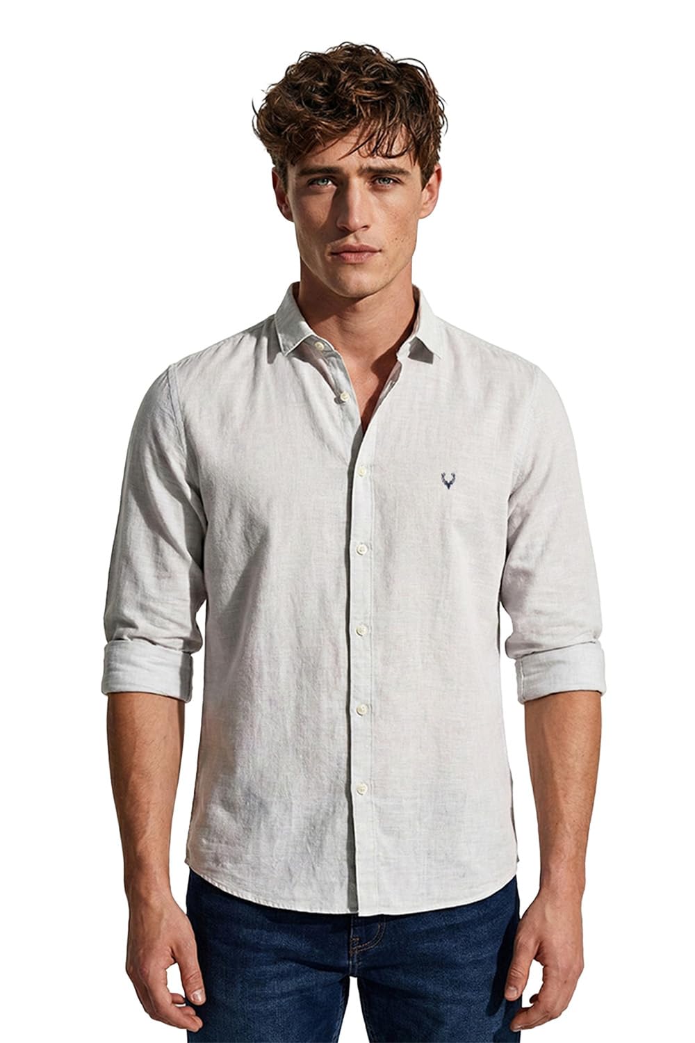 Men's 100% Cotton Shirt | Long Seelves | Slim Fit Casual Shirt for Men