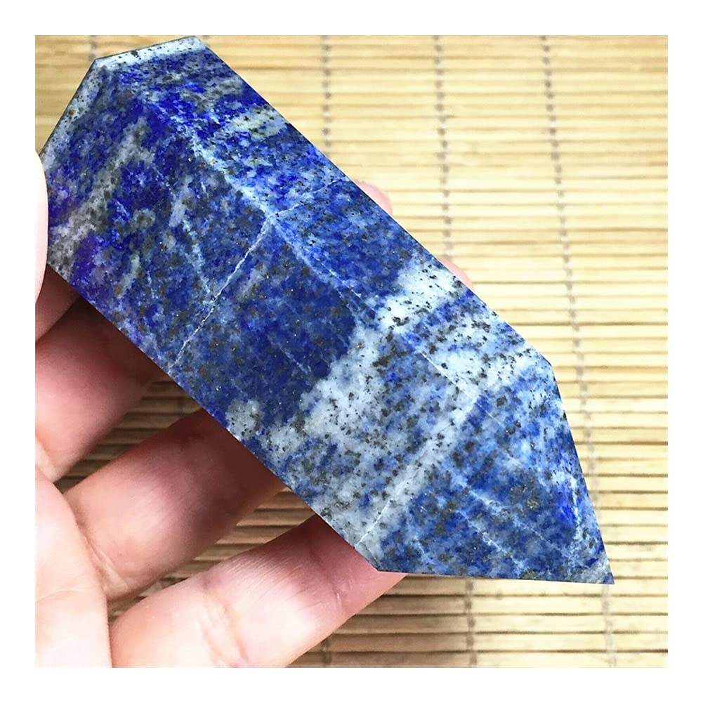 AMUCK Obelisco con Bacchetta Magica in Cristallo di lapislazzuli di Roccia Naturale, 200-700 g (Size : 300-350)
