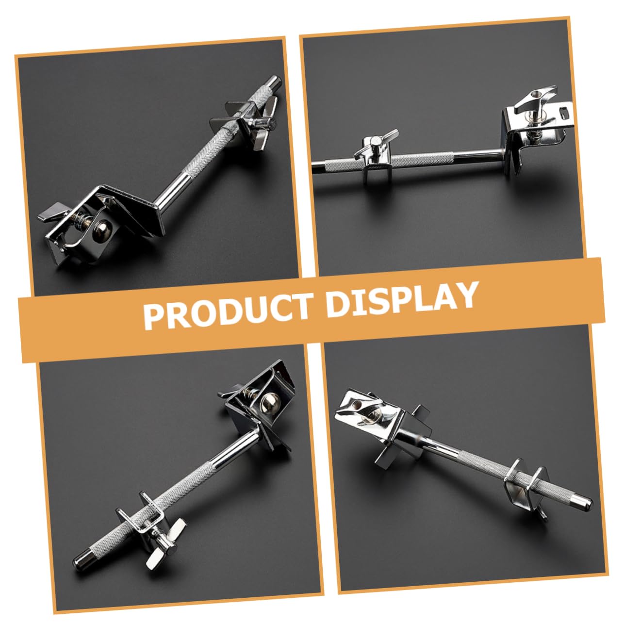 ibasenice Cowbell Mounting Head Drum Cowbell Supply Cowbell Mounting Bracket Mount Clamp Drum Kit Cowbell Clamp Easy to Install