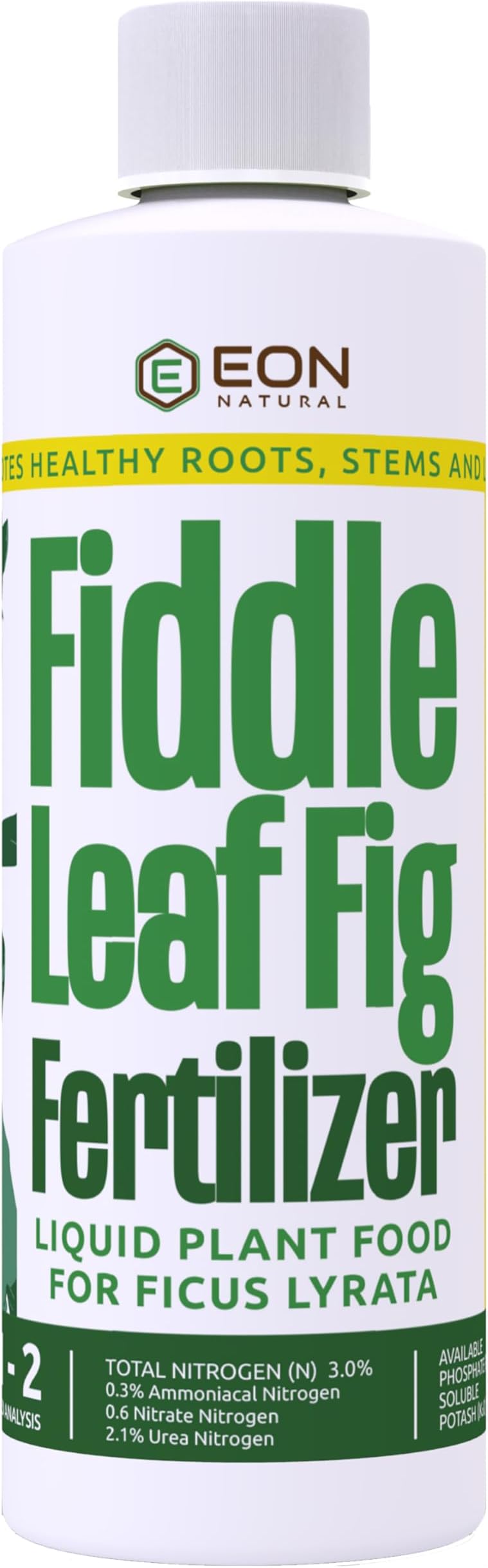 Fiddle Leaf Fig Plant Food - 8 oz Premium Fiddle Leaf Fig Plant Fertilizer | 3-1-2 NPK Phosphorus, Nitrogen, Potassium Solution - Indoor Potted Plant Food - Liquid Fertilizer House Plants