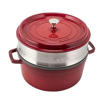 STAUBストウブ ココット26センチ　スチーマーインサート付き STAUBストウブ ココット26センチ スチーマーインサート付き