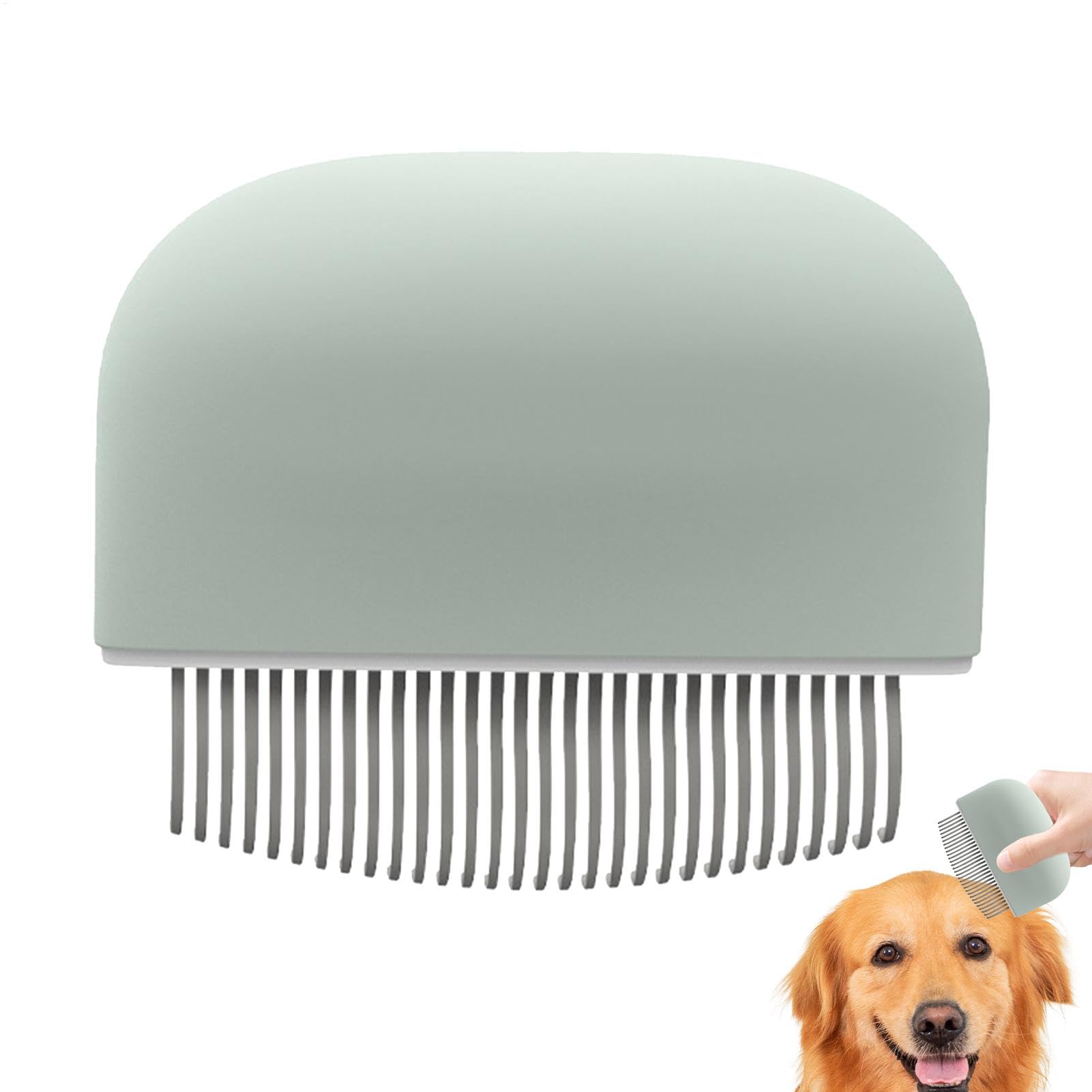 Cat Massaging Comb - Grooming Comb for Cats | Cat Desheddingg Comb | Cat Brush for Short Hair Kittens | Hair Removal Comb | Gentle Dog Shedding Brush for Grooming | Pet Short & Long Hair Removal