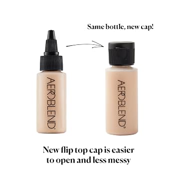 AEROBLEND Airbrush Foundation Makeup: Professional, Water-Based, Buildable, Long-wearing, For all skin types, 1 oz (N10)