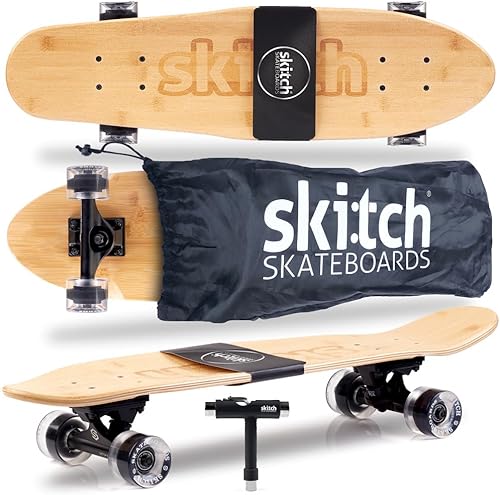 SKITCH Patinetas para niños, adolescentes y adultos  Juego de regalo de patineta premium para principiantes y profesionales completo con mini tabla