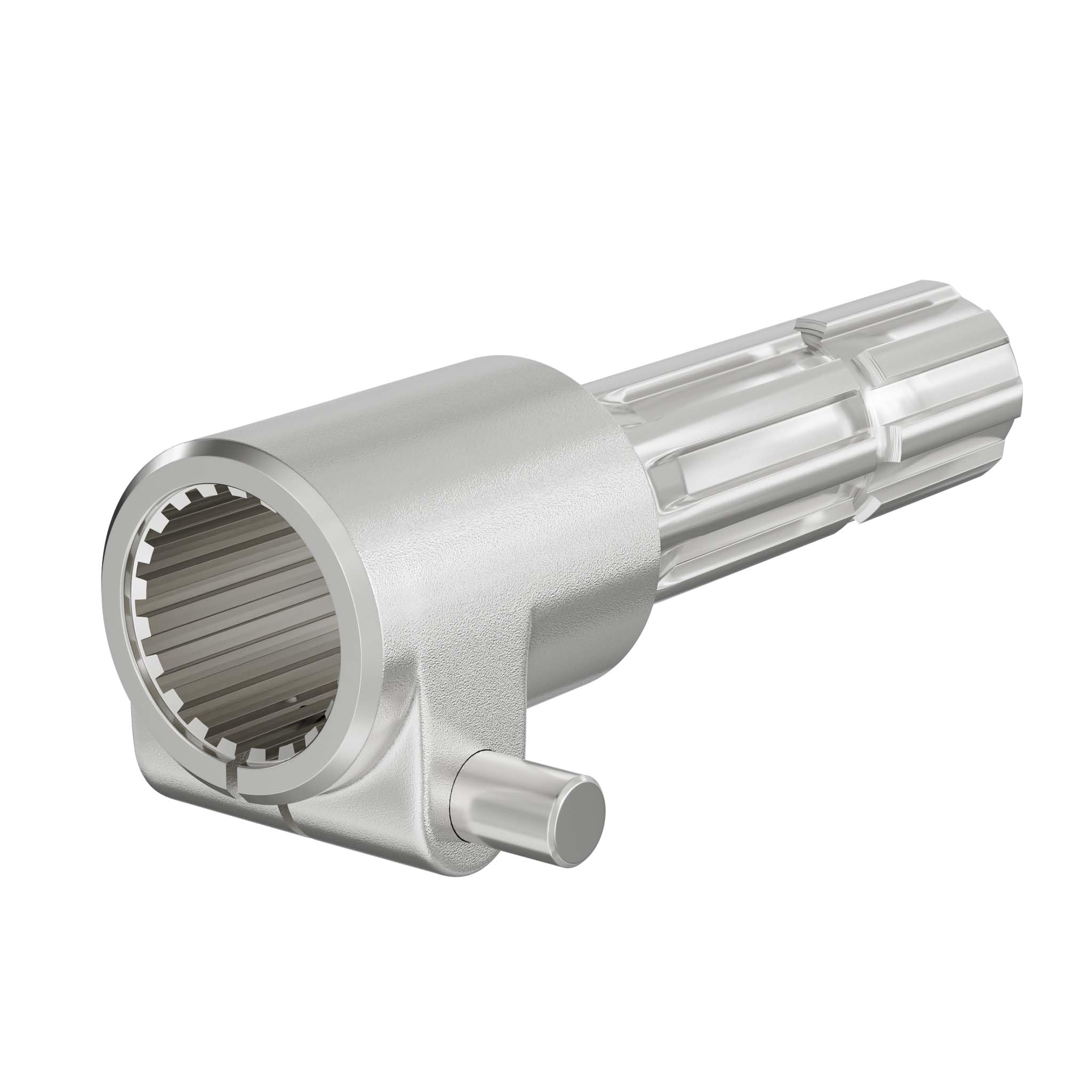 WilTec Manchon de Prise de Force Cardan - Longueur 165 mm - Raccord logement 1 3/​8" 21D - Raccord Sortie 8-​32x38x6 - Ø 36 mm/​37,​95 mm - Arbre cannelé de Tracteur