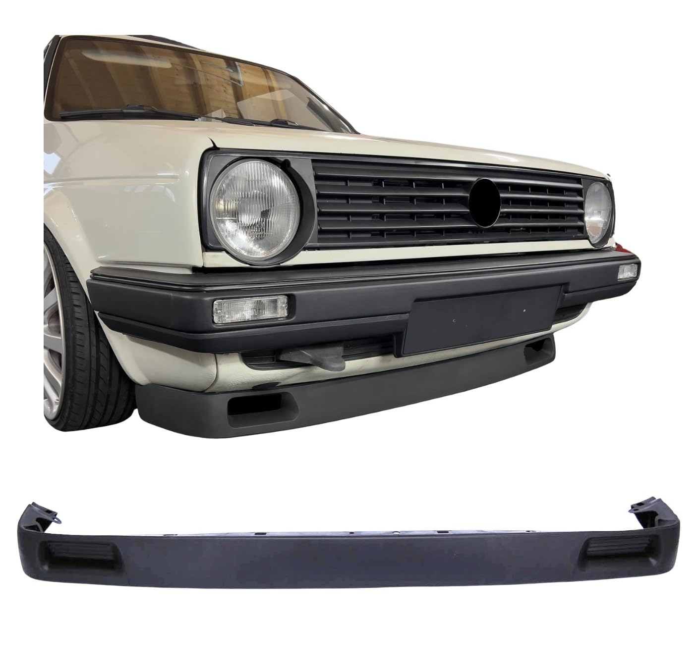 Front Spoiler Lippe Frontschürze Frontlippe passend für VW Golf 2 Jetta 2 GTI 16V Optik