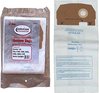 3 Eureka Commercial Vacuum Cleaner Allergy Micro Lined Upright Style AA Bags, Victory Series, Sanitaire, Powerline, Self-Propelled, Canada Vacuum Cleaners, 58623, 58236A-12, 54926A-10, 67702