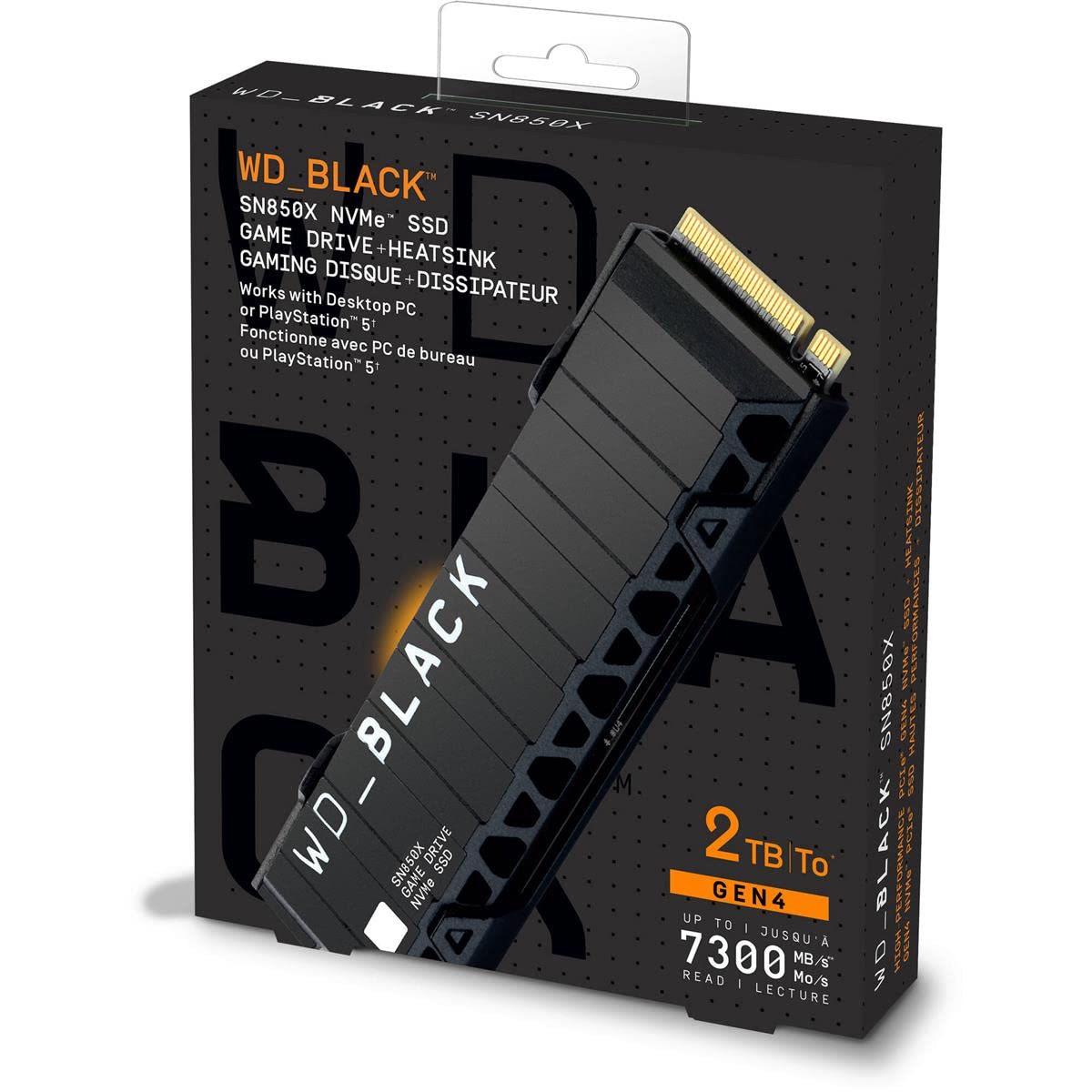 WD_Black SN850X 2TB NVMe PCIe 4.0 x4 M.2 Internal Gaming SSD with
