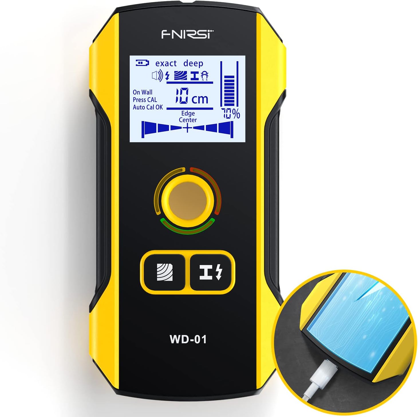 FNIRSI Stud Finder Wall Scanner 6 in 1 Electronic Wall Wood Metal