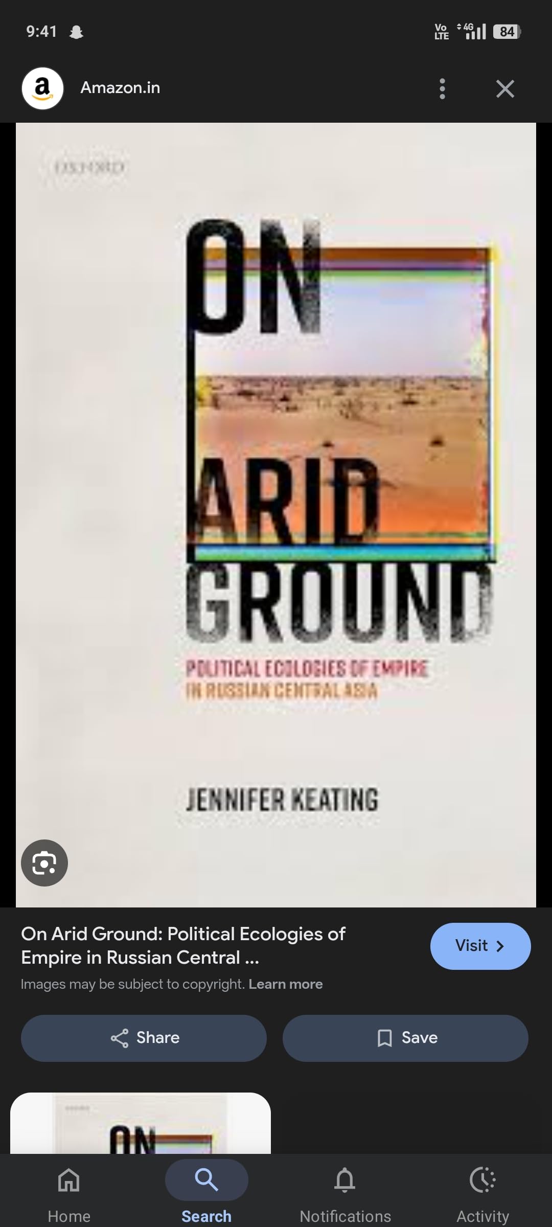 Buy On Arid Ground: Political Ecologies of Empire in Tsarist Central Asia — BookShops.in