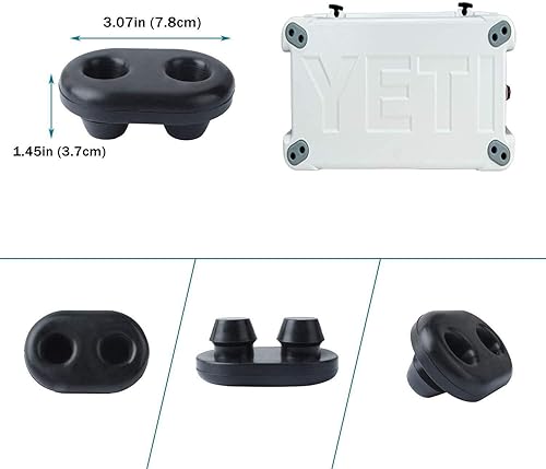 Miniatura 3 de ZCZQC 2 piezas de pies más fríos incubadora pies de goma antideslizantes para RTIC 45pt 65pt 110pt 145pt Coolers Foot