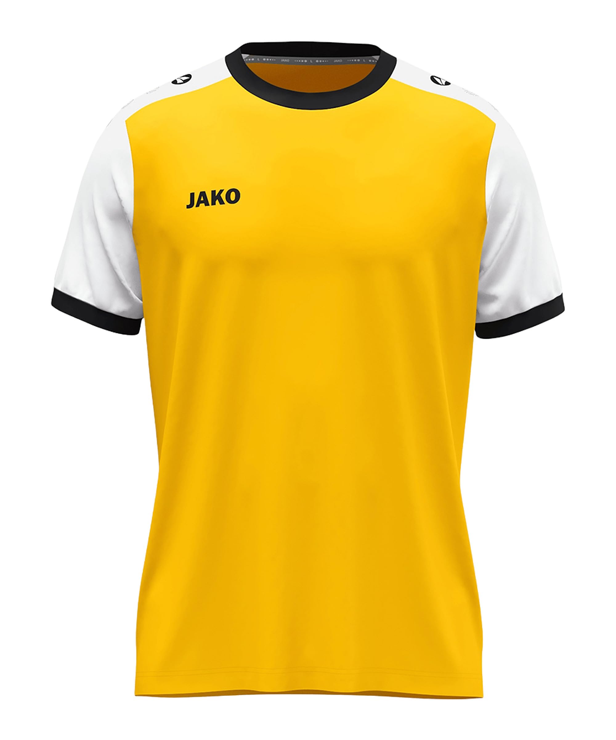 JAKO Unisex Dynamic Short Sleeve Jersey, Yellow/White/Black, S