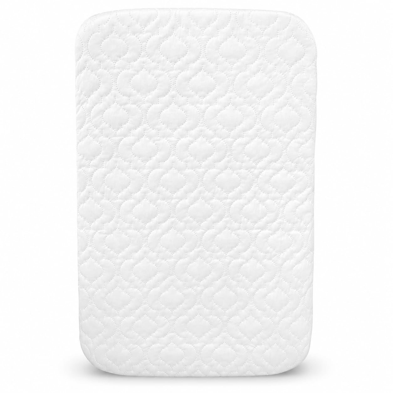 Quest-Mart Bedside Crib Mattress 82 x 50 x 10 cm, Breathable Foam Baby Mattress with Hypoallergenic Removable Washable Cover, Replacement Mattress for Bedside Crib & Co Sleeper, White