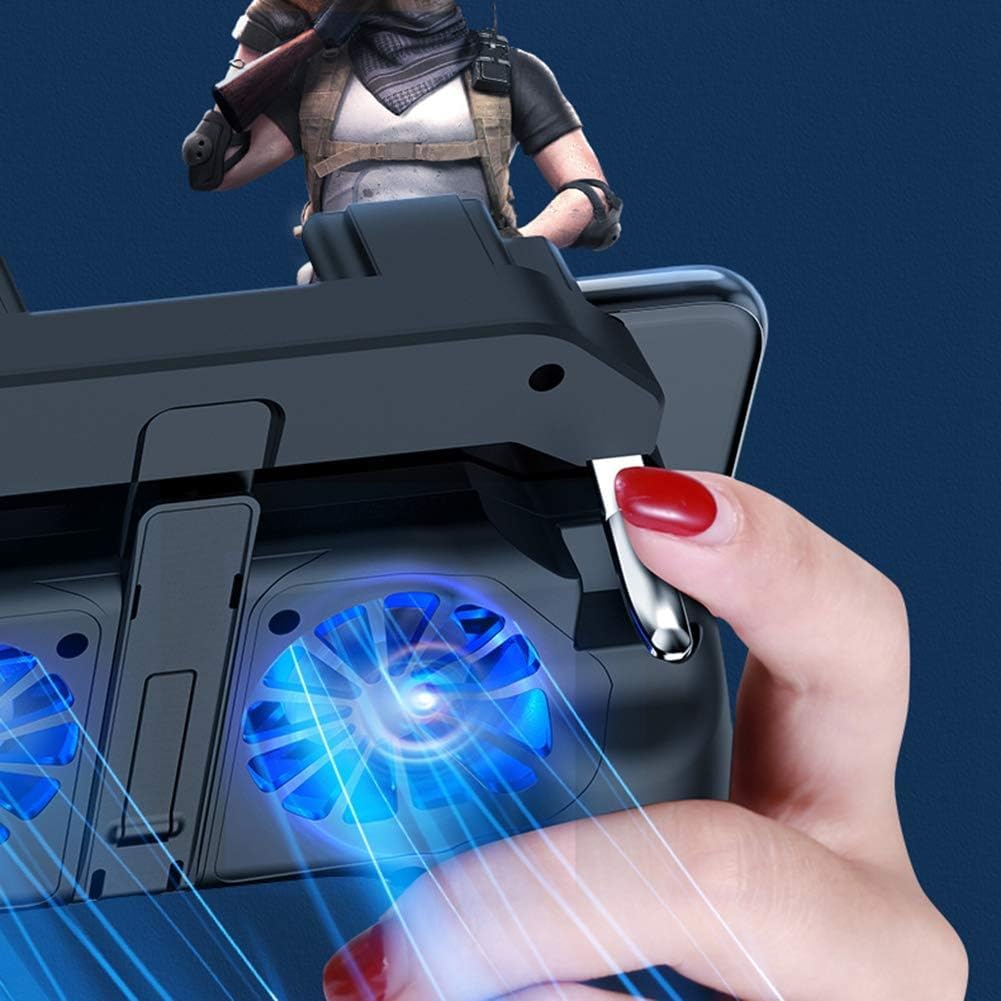 Controller di Gioco per Smartphone, Controller di Gioco Doppio per Telefono Cellulare con Ventola, 2500mah