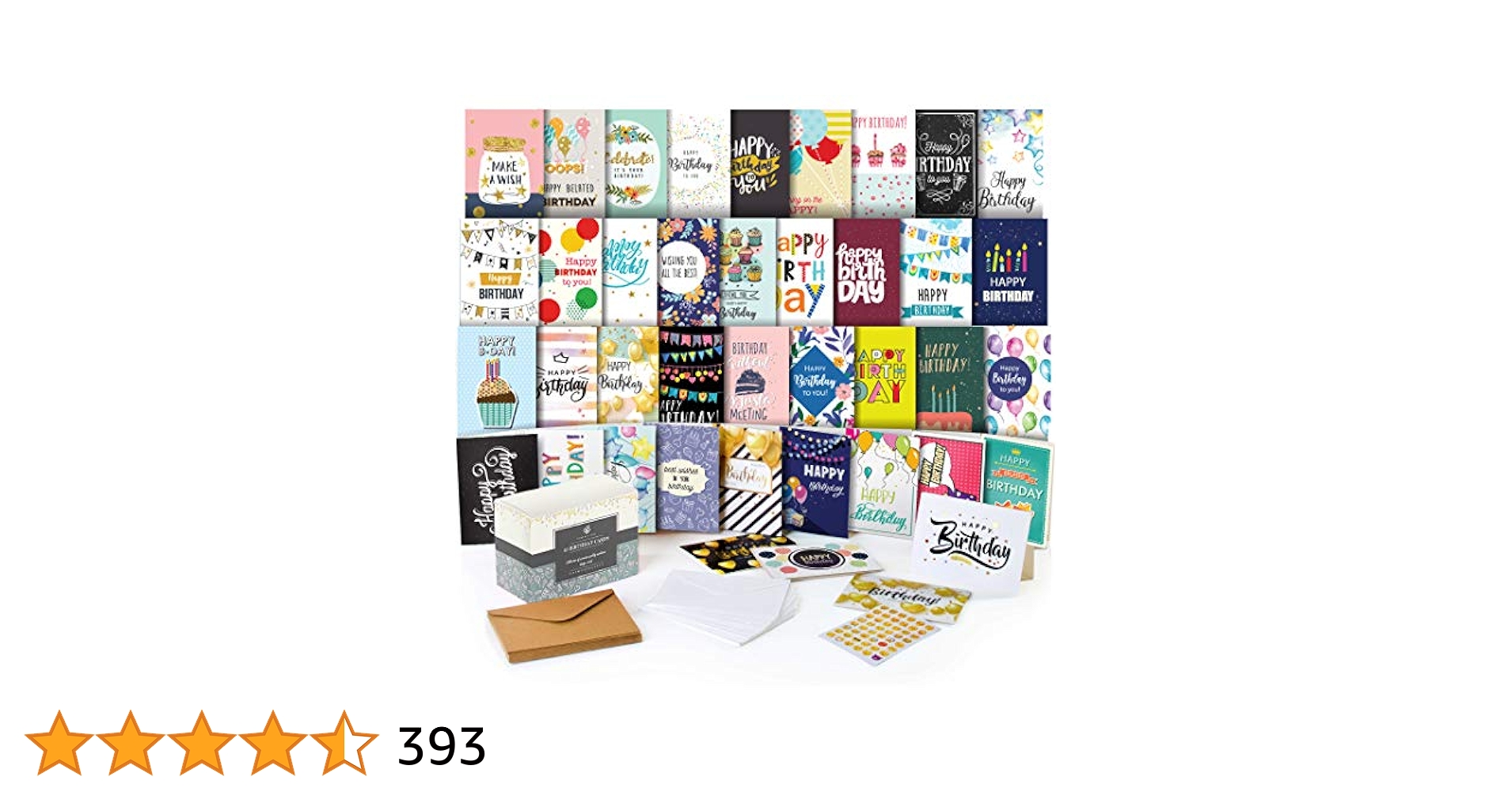 Amazon | Happy Birthdayカード60枚詰め合わせ – バースデー