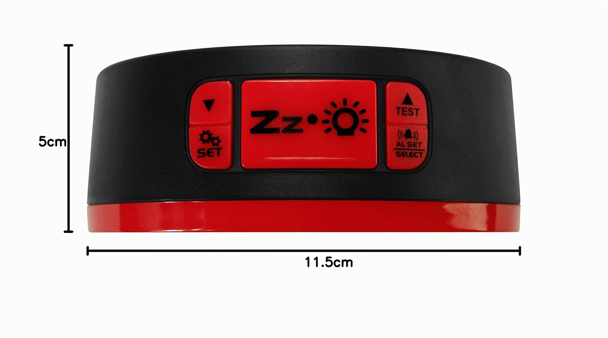Reloj Despertador Vibratorio para Sordos con Alarma Sonora de 95 dB y Luz Intermitente - El Geemarc WAKE 'N' SHAKE Dynamite También Despierta a los que Duermen Mucho - Puerto de Carga USB - Versión ES