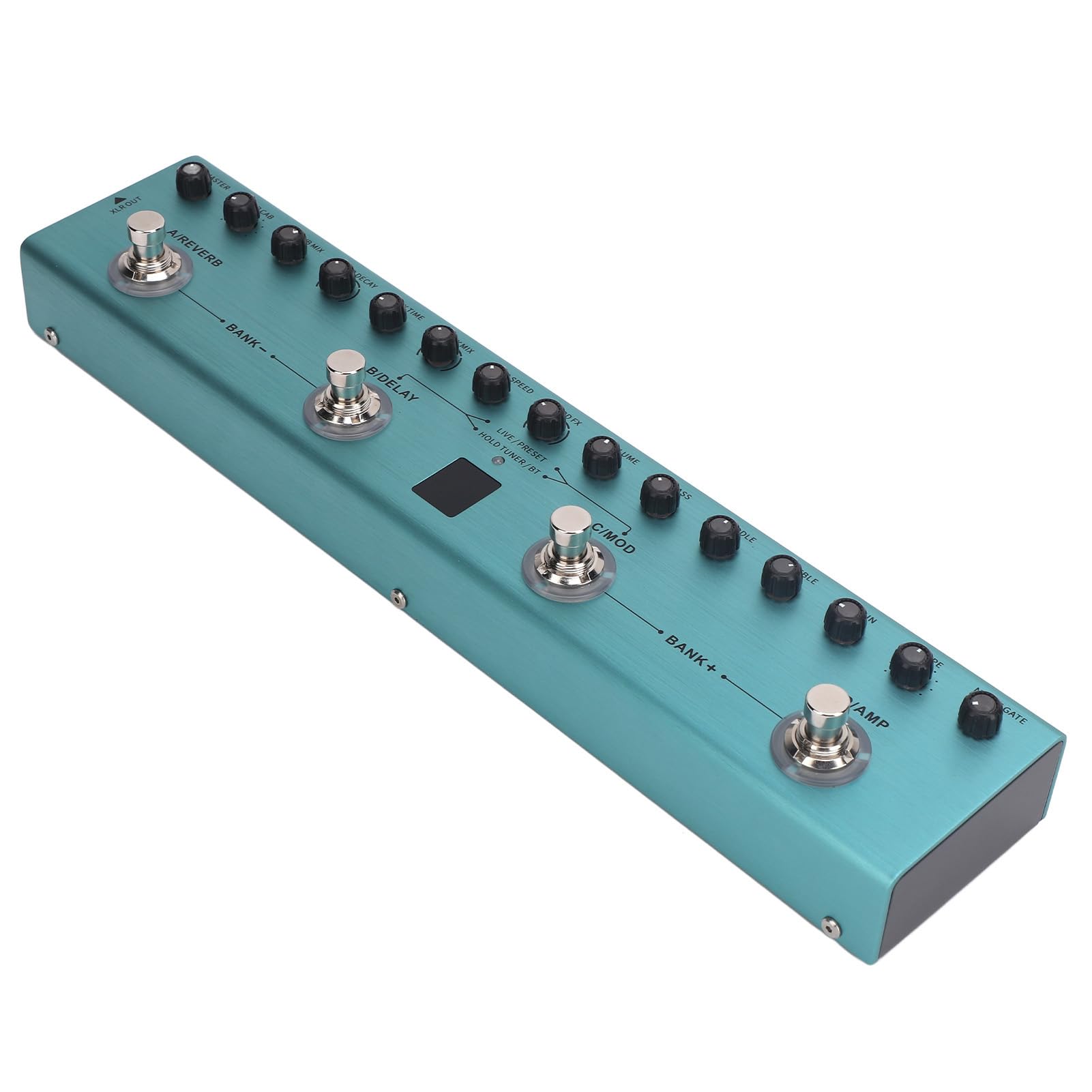 Digital Electric Guitar Effector Multi Effects Pedal Processor with 36 Editable Presets Reverb Delay MOD AMP Guitar Effect PedalMulti Processe for