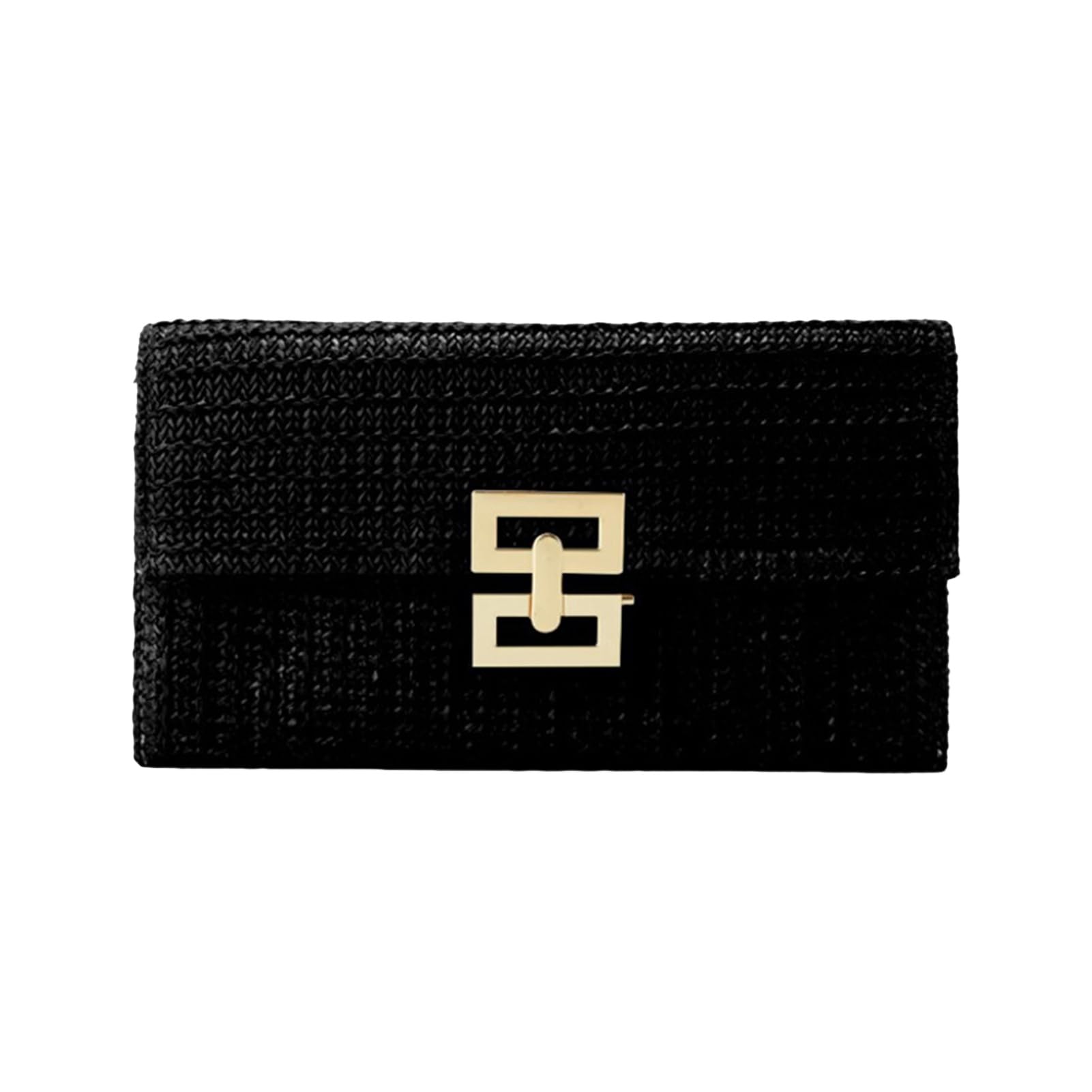 Yoakaiax Black Clutch Purse For Wome Sparkling Envelope Evening Bag For Summer Beach Vacation, Bohemian Style Evening Clutch Bags Formal Party Clutches Wedding Purses Cocktail Prom Clutches