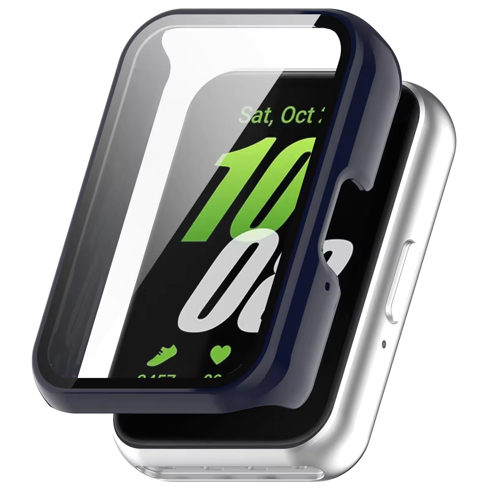 Valente Hard Protective Case for Galaxy Fit 3 - Full Coverage Screen Protector and Shockproof Bumper (Navy Blue)-image-41