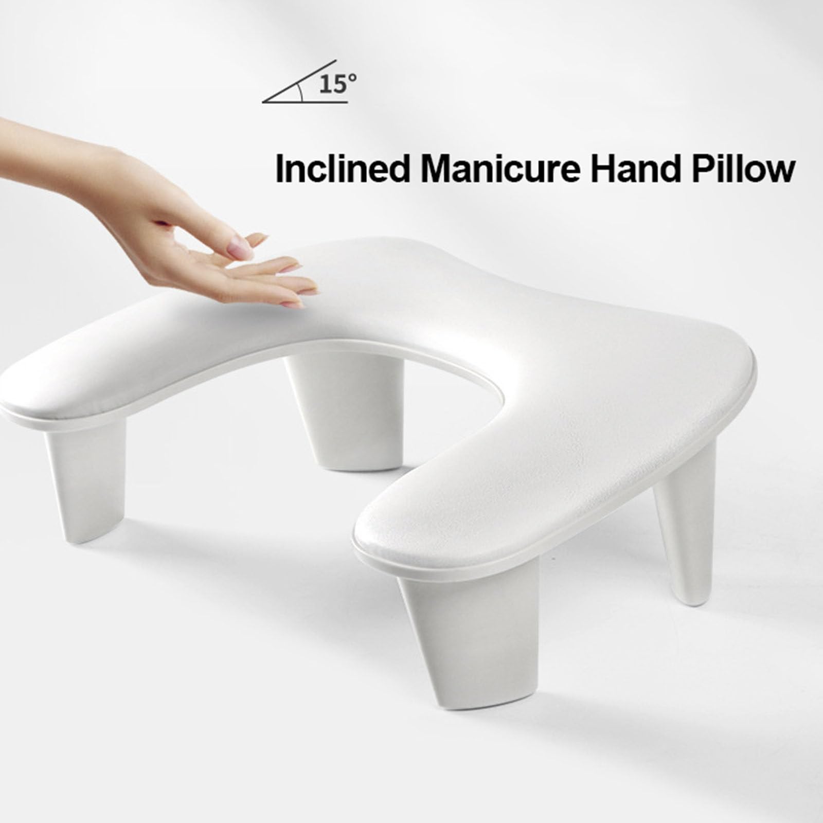 Poggia Poggiamano Per Manicure,Poggiamano Per Unghie Per Entrambe Le Mani-Design Ergonomico/Materiale PU/Nucleo Del Cuscino Ad Alta Densità,Cuscino Per Unghie,Per Unghie Artistiche Fai-Da-Te