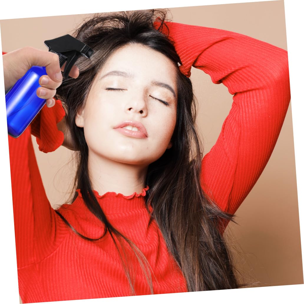 FRCOLOR Flacone Ricaricabile in Blu Flaconi Spray Vuoti Riutilizzabili Contenitori per Cosmetici da Viaggio di Flaconi da Ugello e Tappi