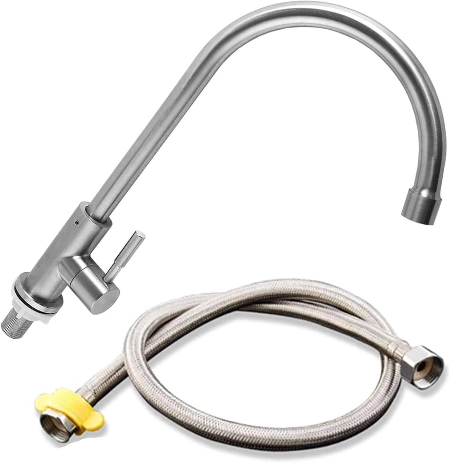 Triangular Stainless Steel Wall Mounted Sink, Corner Sink for Motorhome Caravan Boat Small Kitchen Basin,