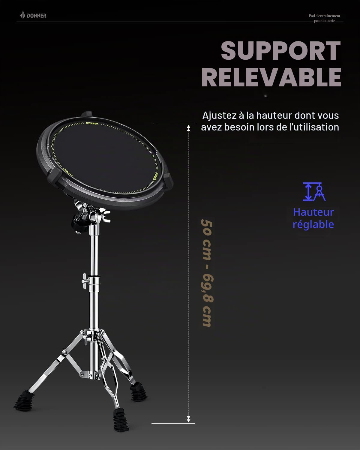 The Beater Practice Drum Pad DTB-1S - Box Set