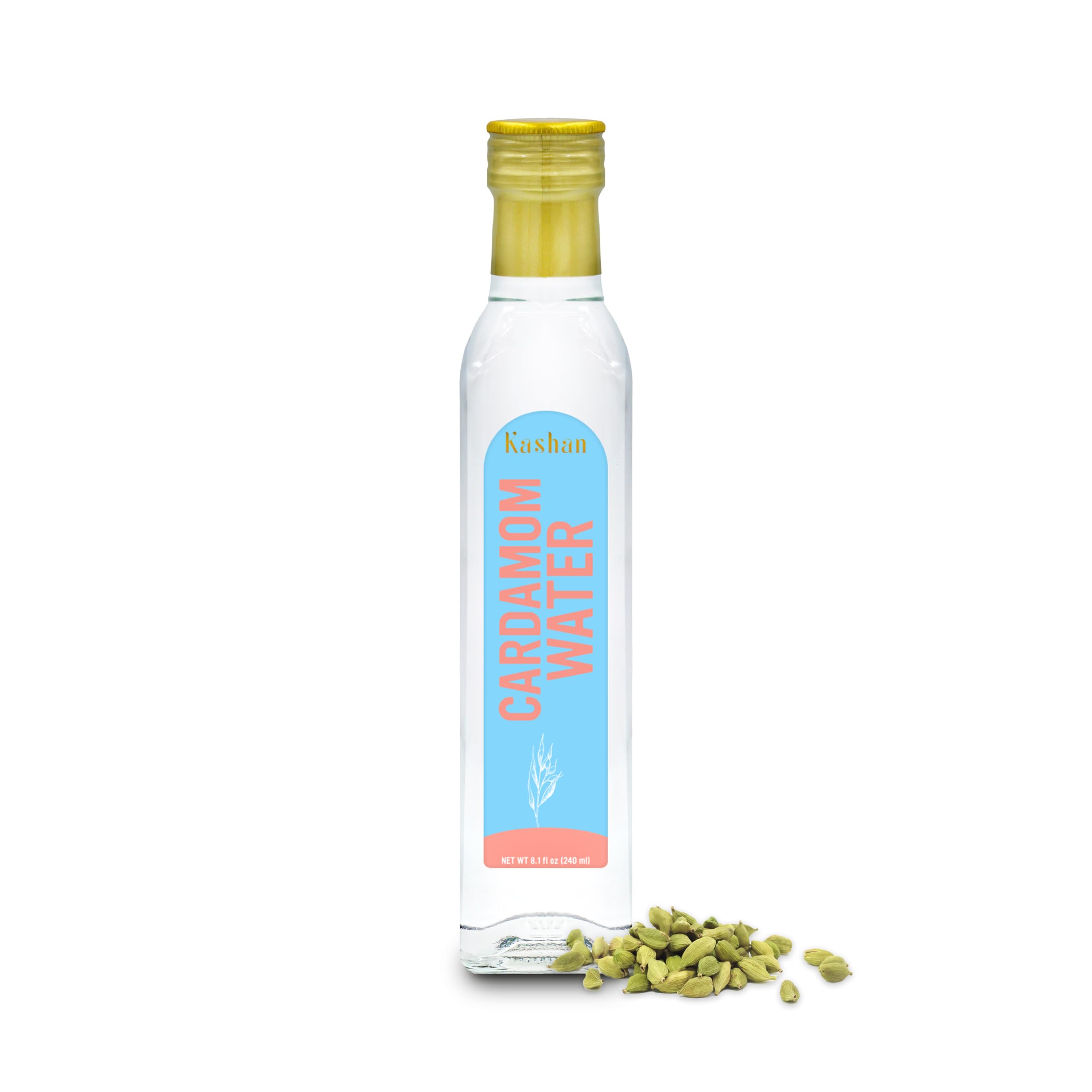 Sponsored Ad - Kashan Natural Cardamom Water, Flavour Frappes, Add to Cocktails, Smoothies, Milkshakes and Coffee -Food Grade Baking, Food Flavoring, Beneficial For Health 8.1 Fl Oz (240ml)