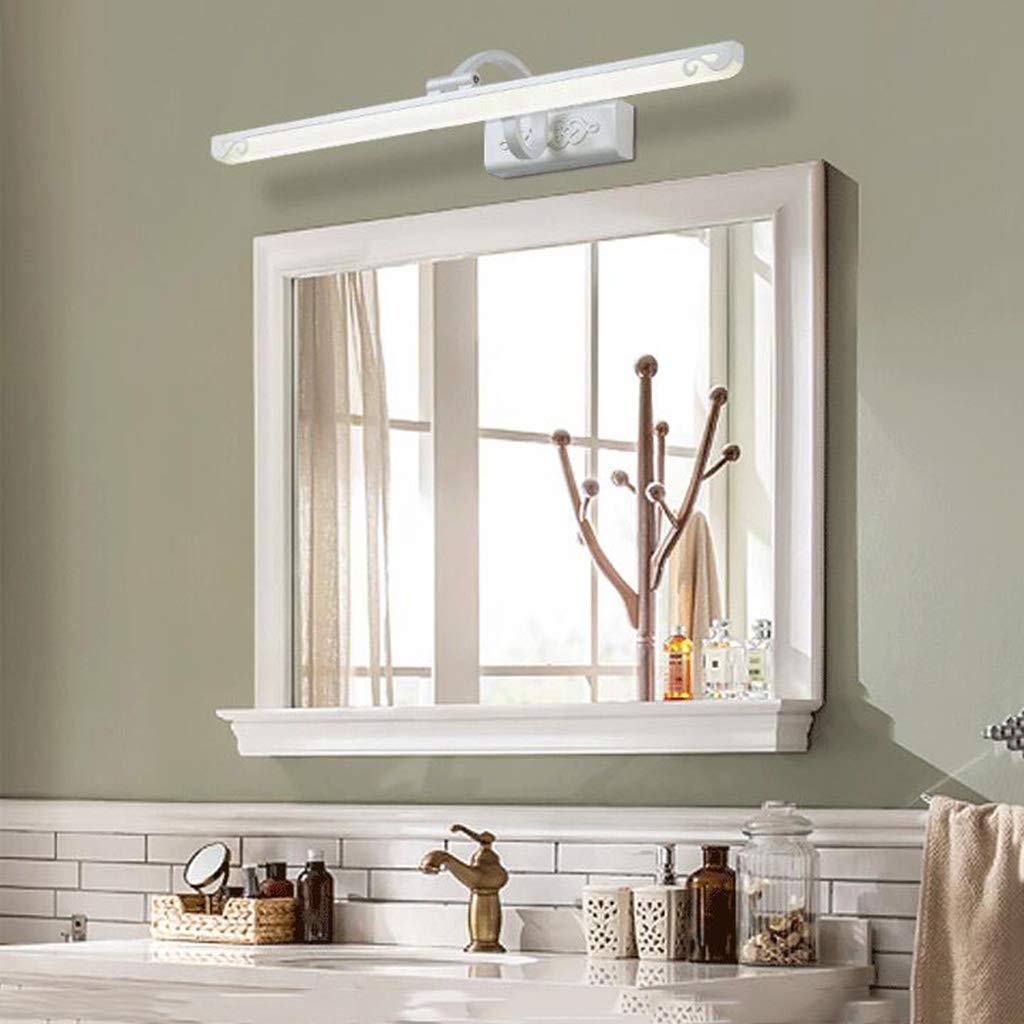 Lampy z lustrem do łazienki, oświetlenie ścienne, oświetlenie przednie z lustrem, 11W/57CM, toaletka łazienkowa Materiał ze stopu LED + akryl (ciepłe białe światło) firmy BZEI-Lighting Fixtures