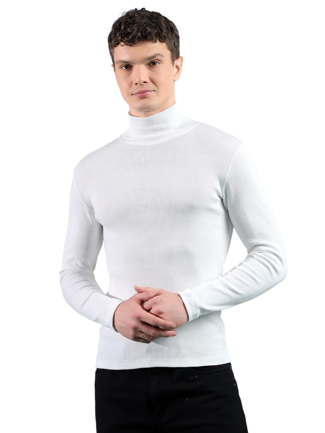 glito Cotton Wool Solid High Neck Turtle Winter Sweater for Men | Regular Fit | Full Sleeve | High Neck Collar | Winter Sweater for Men-picture-18