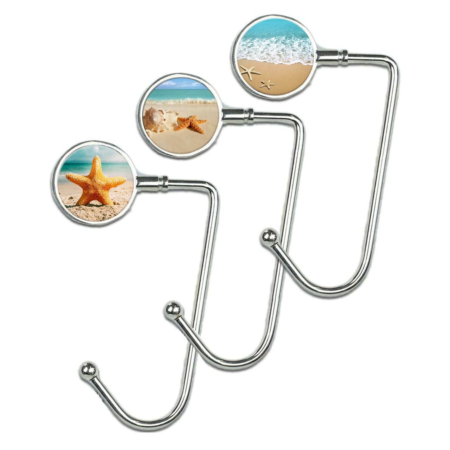 Purse Table Hook Holder Bag Hanger 3Pack Pretty Marble Hook1 Handbag