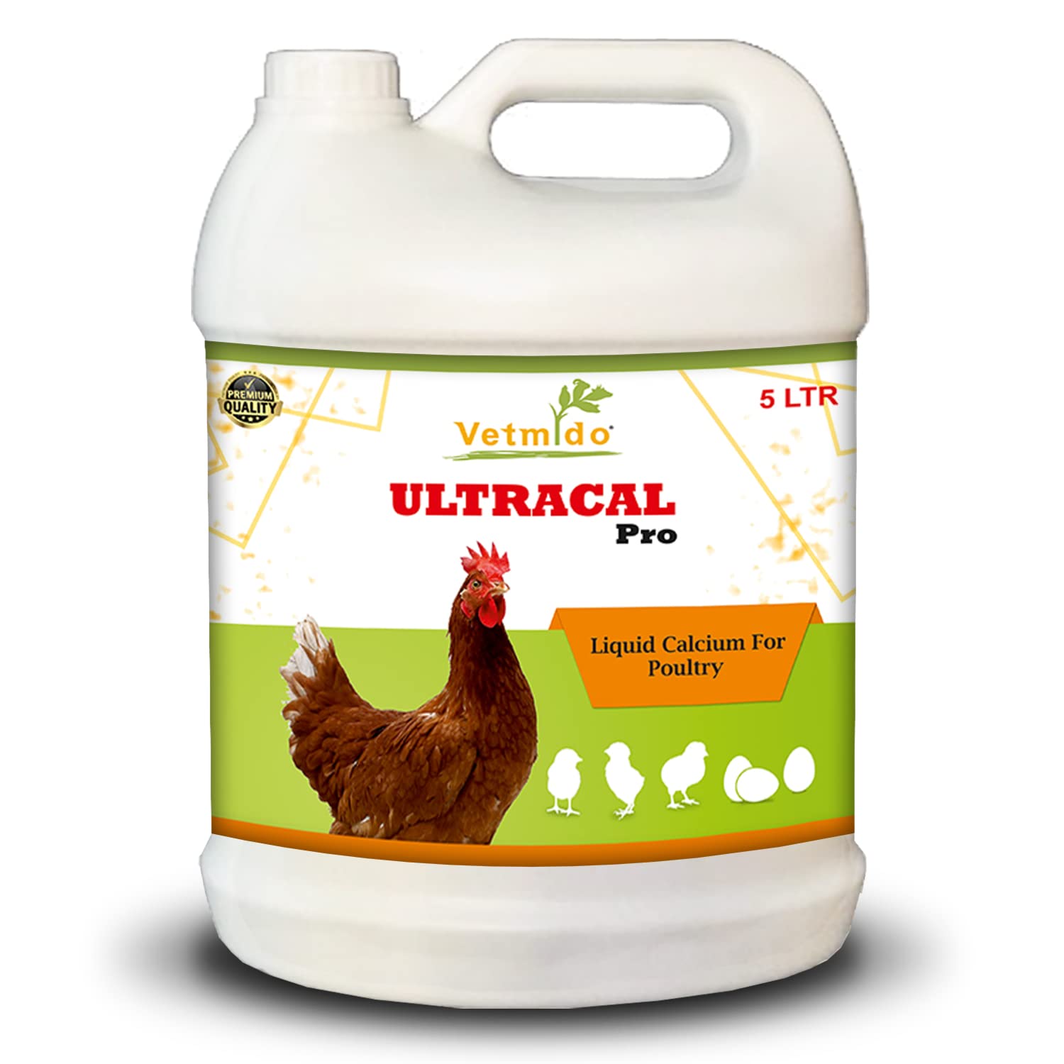 Ultracal Pro - Calcium Supplement for Poultry - 5 LTR
