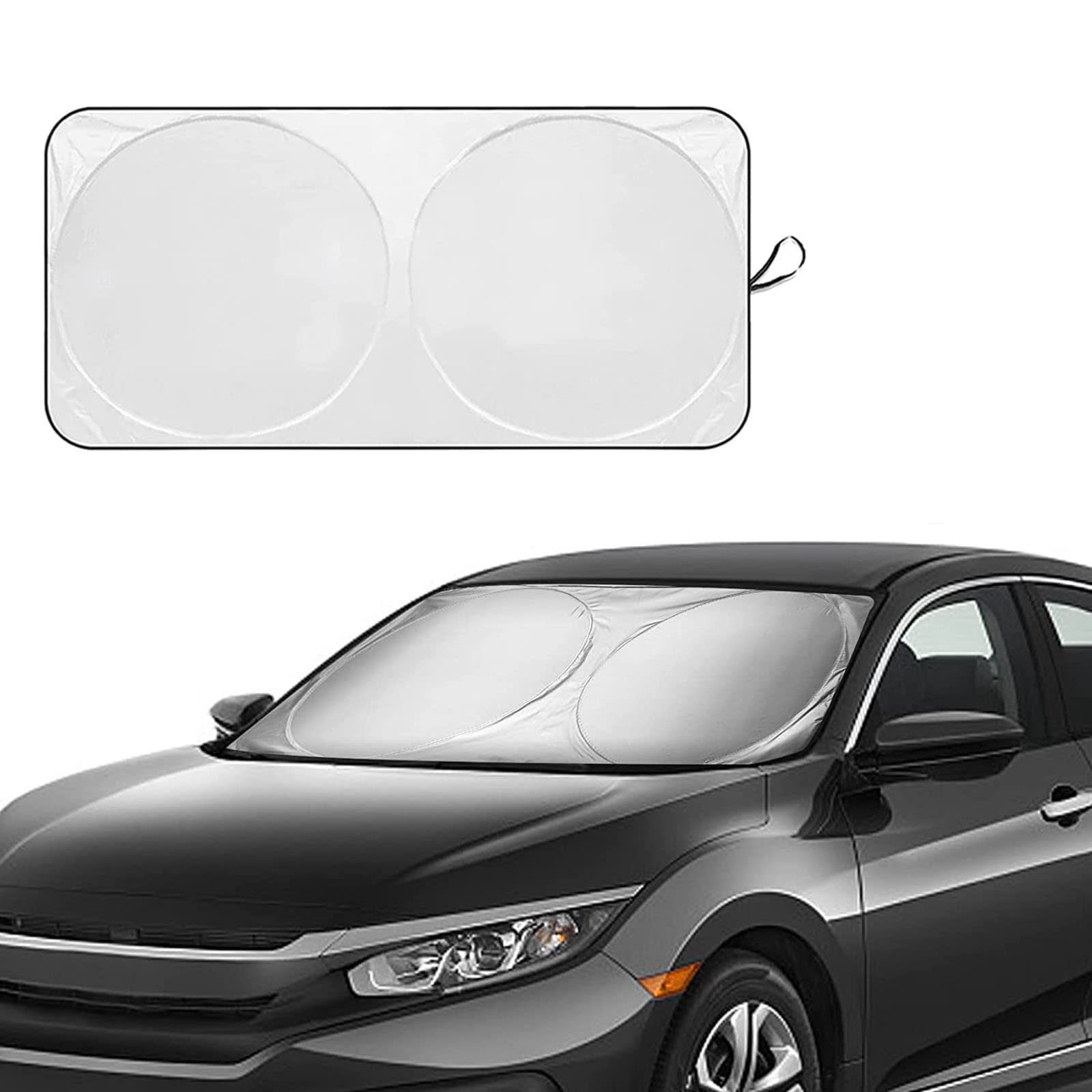 Voiture Pare-Brise La Couverture De Neige,Pour Skoda Enyaq IV Fabia Combi Wagon Magnétiques Défenseur Des Neiges D'hiver Garde De Givre Pare-Soleil Face Protecteur