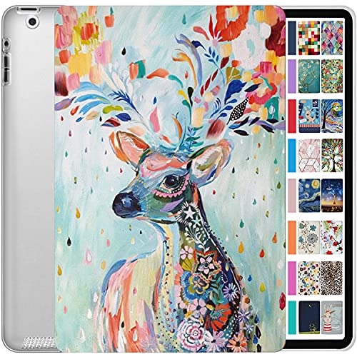Image of DuraSafe Cases for iPad 9.7 inch Old Model 2 3 4 Gen Case A1458 MD513HN /A A1416 MC705HN /A MD328HN /A MD336HN /A A1395 MC769HN /A MC954HN /A MC960HN /A MC979HN /A A1459 MD514HN /A MD511HN /A - Deer Print