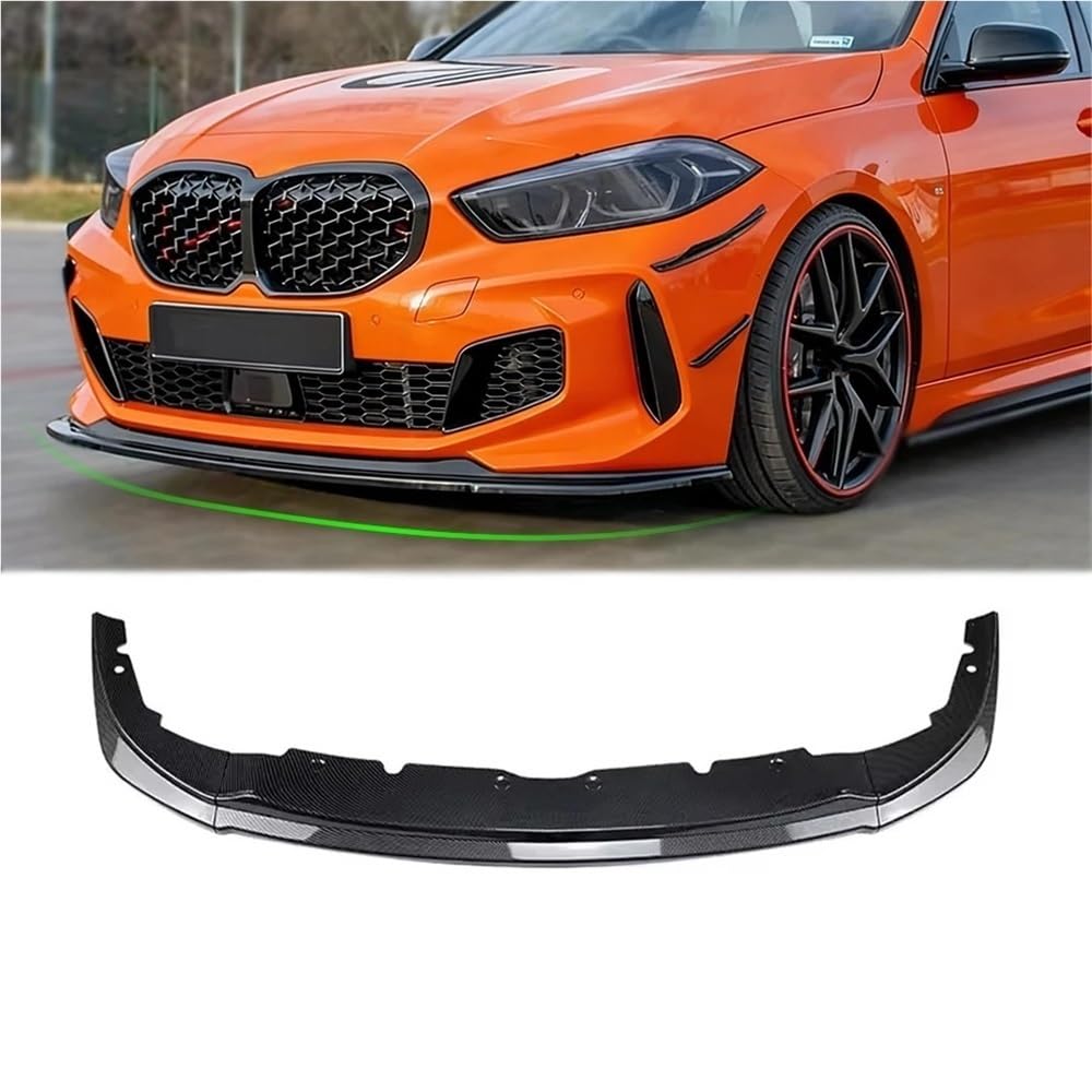 Kompatybilny z BMW serii 1 F40 2019-2024 M wersja sportowa zapora powietrzna przedni ochraniacz zderzaka warga osłona podbródka Splitter Tuning(Carbon Look)