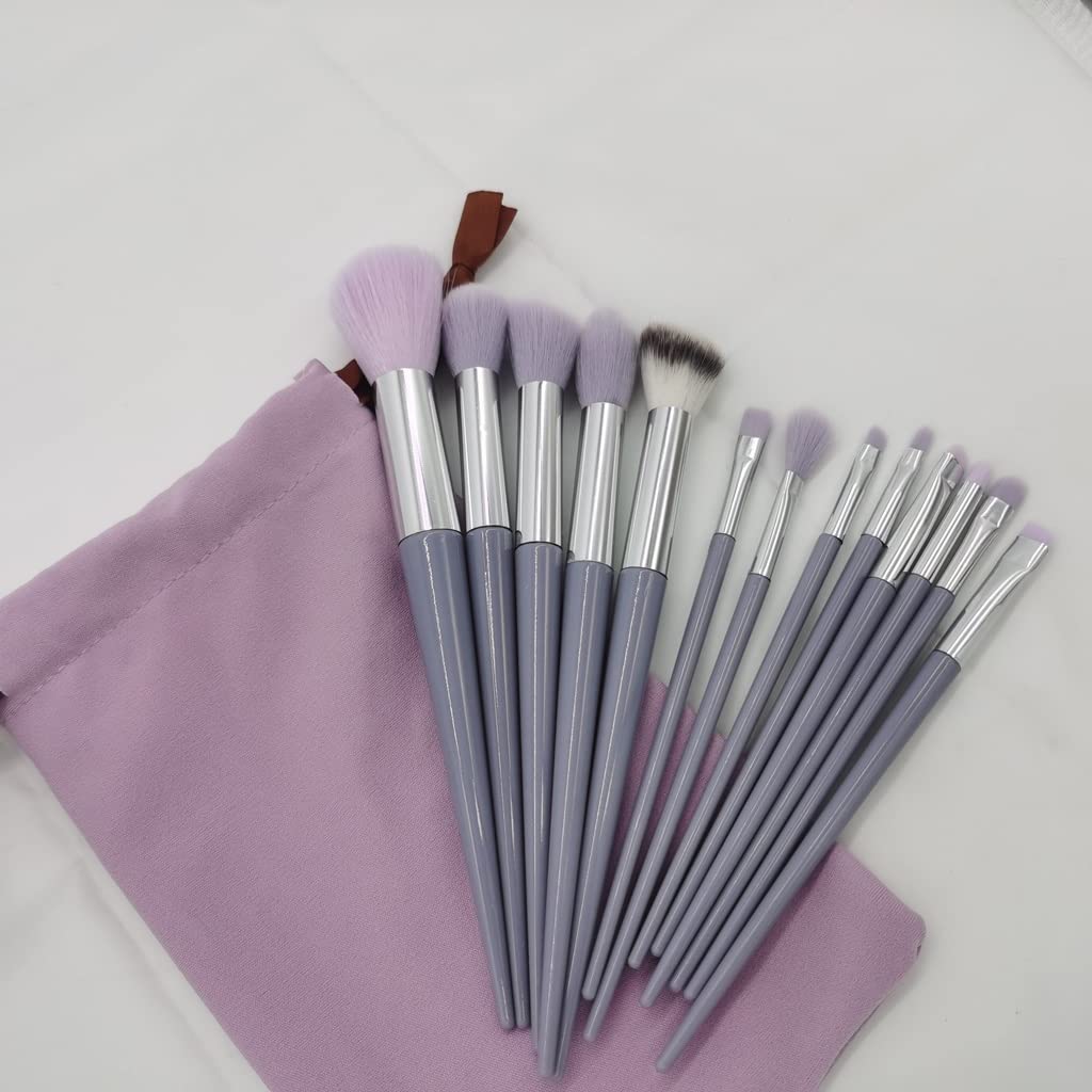 Juego Completo de brochas de Maquillaje, brocha de Viaje, Modelo portátil de Alto Nivel de Apariencia, brocha for Rubor de Pelo Suave(3-Pack)