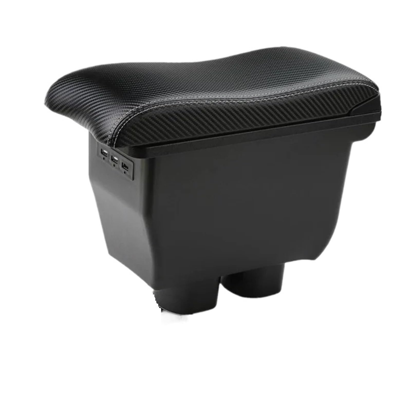 UMDJJU For Toyota For Avanza For Rush For Aruz Car Armrest Box Dedicated Retrofit Interior Storage Accessories Car Centre Console Armrest Box(5C carbon fiber 3usb)