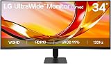 LG UltraWide | Écran Bureautique VA 34" incurvé WQHD 21:9 - 1