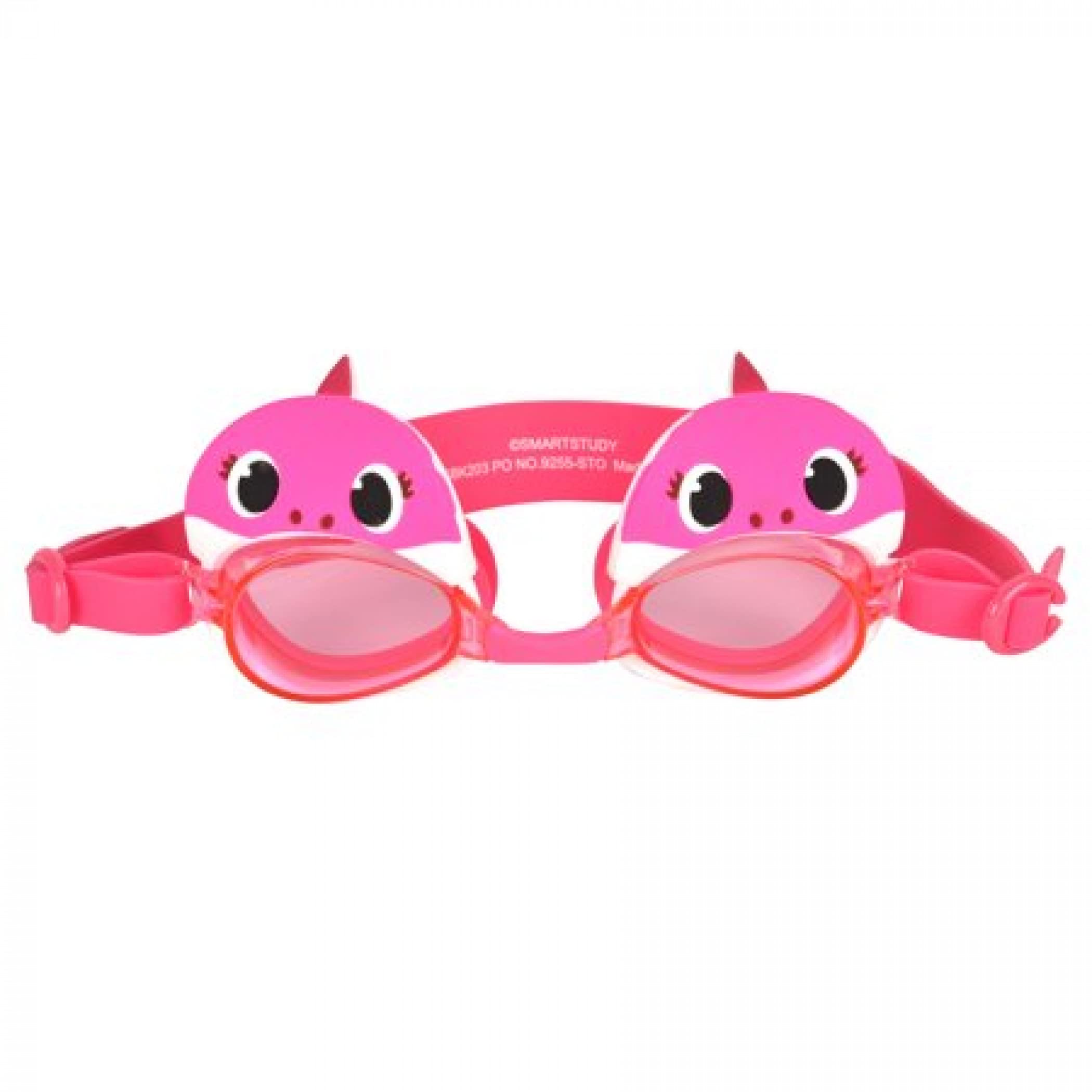 Baby Shark Pink Shark Character Face Swim Goggles, One Size